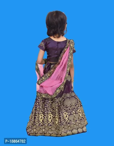 Kids Lehenga Choli Dupatta Set-thumb2