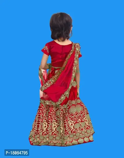 Kids Lehenga Choli Dupatta Set-thumb2