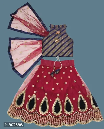 Kids_ Lehenga Choli Dupatta Set-thumb0