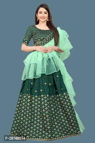 Kids_ Lehenga Choli Dupatta Set-thumb0