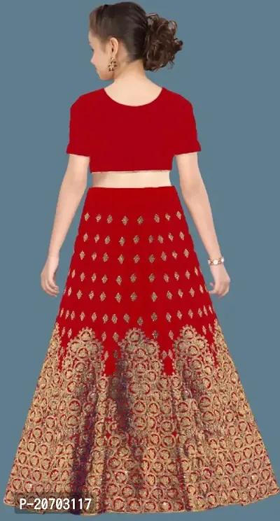 Kids Lehenga Choli Dupatta Set-thumb2