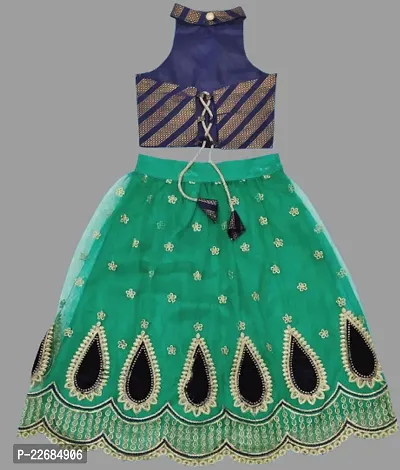 Kids Lehenga Choli Dupatta Set-thumb2