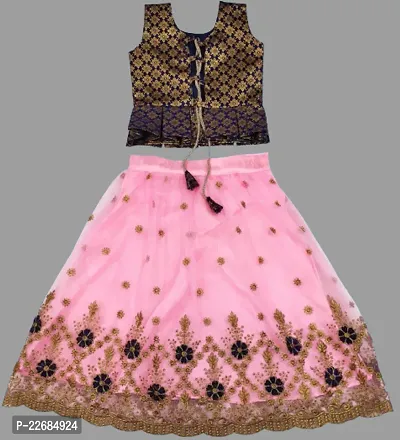 Kids Lehenga Choli Dupatta Set-thumb2