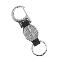 MAG BEE RE Bullet Bike metal  Leather Hook Keychain (Black)-thumb2