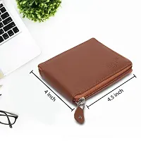 MAG BEE LEATHERS Artificial Leather Wallet for Mens- 02 Currency Compartments 02 Hidden Pocket Credit Card Slots (TAN)-thumb4