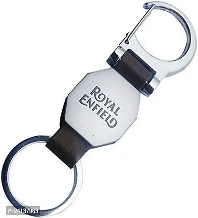 MAG BEE RE Bullet Bike metal  Leather Hook Keychain (Black)-thumb2