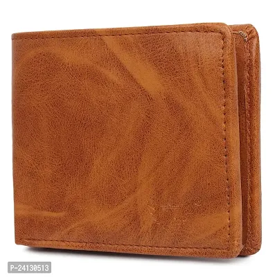MAG BEE LEATHERS Genuine Leather Wallet for Mens- 02 Currency Compartments 01 Currency Clipper 01 Hidden Pocket 5Credit Card Slots with Zip Lock (Light Brown)