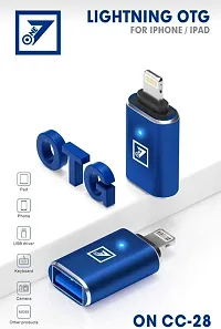 On cc 28 one7 USB OTG for iPhone/iPad, Compatible with iOS 14 and Later, USB Female Support Connect USB Flash Drive, Keyboard, Mouse Compatible with i-Phone 14/14plus/14pro/14pro max/13/13Mini/13Pro /-thumb1