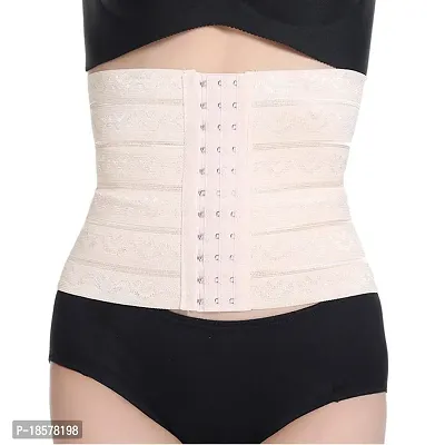 Stylish Beige Polyester Solid Tummy Shaper For Women-thumb0