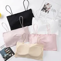 Stylish Beige Nylon Solid Bras For Women Pack Of 1-thumb3