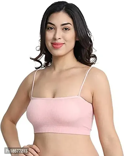 Stylish Multicoloured Cotton Solid Bras For Women Pack Of 4-thumb3
