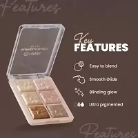 6 Shade illuminating and Blusher Palette Highlighter  (Shade-01)-thumb1