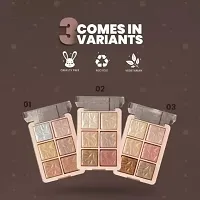 6 Shade illuminating and Blusher Palette Highlighter  (Shade-01)-thumb2