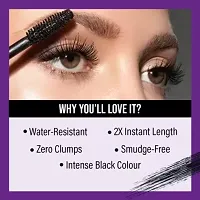 Super Length Mascara | Clump-Free Mascara | Water-Resistant Mascara 8 ml  (Black)-thumb3