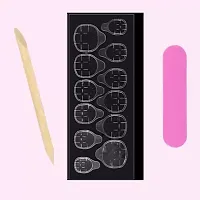 Artificial nails Designer Art  -Pack of 12-thumb3