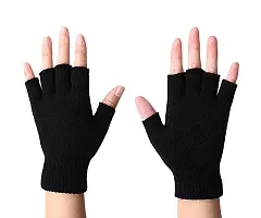 Generic Unisex Wool gloves(Winter Gloves_Black)-thumb3