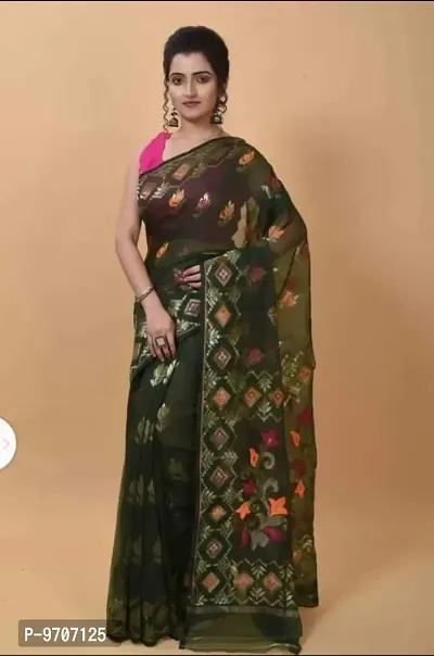 Stylish Fancy Silk Saree With Blouse Piece For Women-thumb0