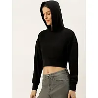 Comfortable Black Cotton Pullover For Ladies-thumb1