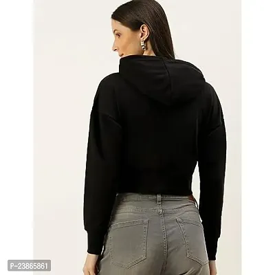 Comfortable Black Cotton Pullover For Ladies-thumb3