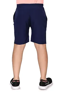 Elegant Blue Solid Nylon Shorts For Men-thumb3