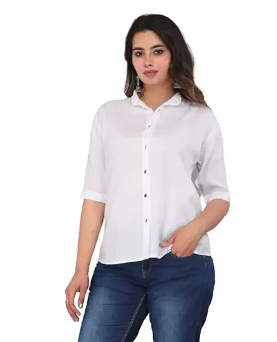 Elegant Rayon Long Length Shirt For Women