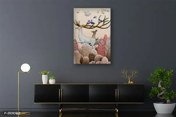 Classic Wooden Canvas Painting  Without Frame