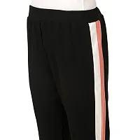 Pink white Black colorblock full tracksuit-thumb4