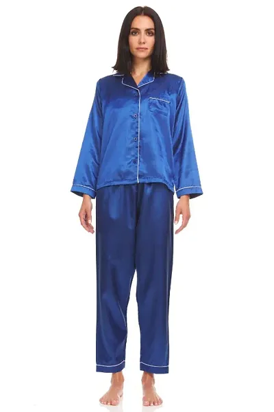 SOWEs COLORED SOFT COMFY NON SATIN SILK FULL NIGHT SUIT