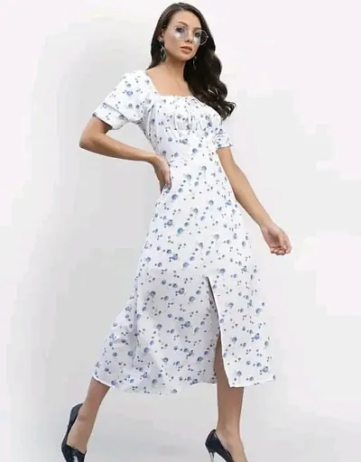 Women's Fit And Flare Floral Dress