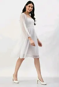 Elegant Georgette Buta Dress For Women-thumb1