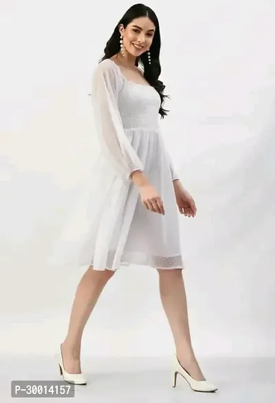 Elegant Georgette Buta Dress For Women-thumb2