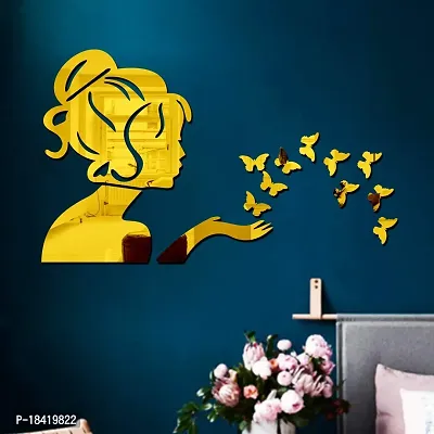 Trendy Angel Mirror Wall Stickers-thumb0