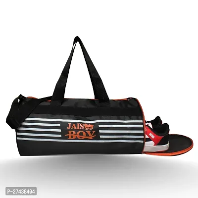 Polyester Duffel Gym Bag Shoe Compartment Shoulder Bag, Sports Bag for Men  Women with Separate