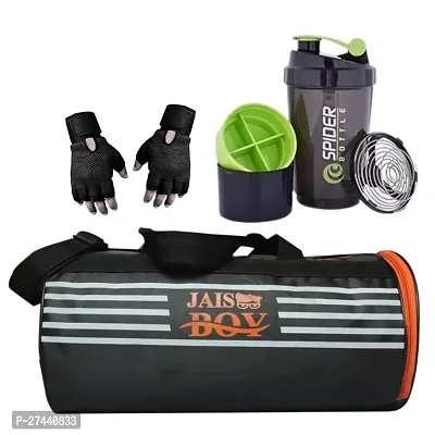 Gym Bag Shoe Compartment Shoulder with Gym Shaker Protein Sipper high Quality Gym Gloves