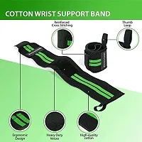 Gym Bag Shoe Compartment Shoulder with Gym Shaker Protein Sipper high Quality Gym Wrist Support Band Green for Men  Women-thumb1