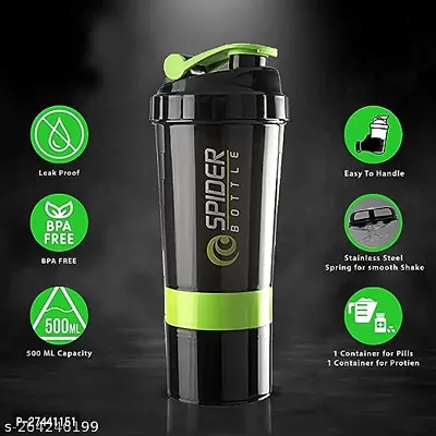 Gym Bag Shoe Compartment Shoulder with Gym Shaker Protein Sipper high Quality Gym Wrist Support Band Green for Men  Women-thumb5