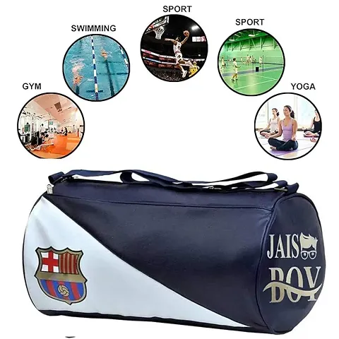 Sports Gym Fcb Leather Duffle Gym Bag for Men and Women for Fitness