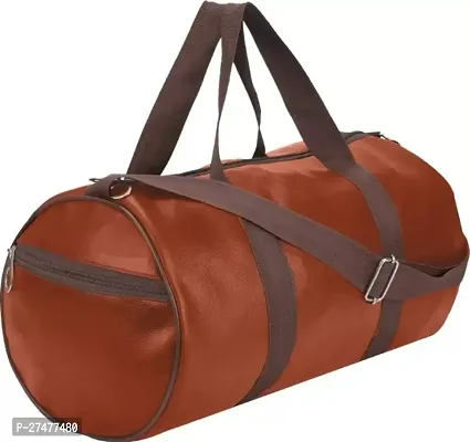 Sports Gym Leather Duffle Bag for Men and Women-thumb0