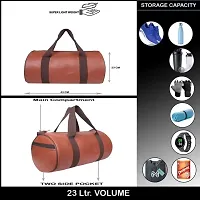 Sports Gym Leather Duffle Bag for Men and Women-thumb2