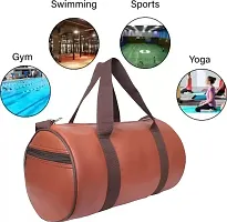 Sports Gym Leather Duffle Bag for Men and Women-thumb3