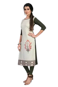 Women's Regular Fit Aline Kurti-thumb2