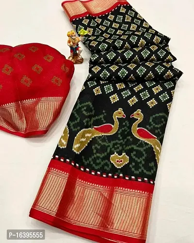 Women Stylish Printed Saree with Blouse piece-thumb0