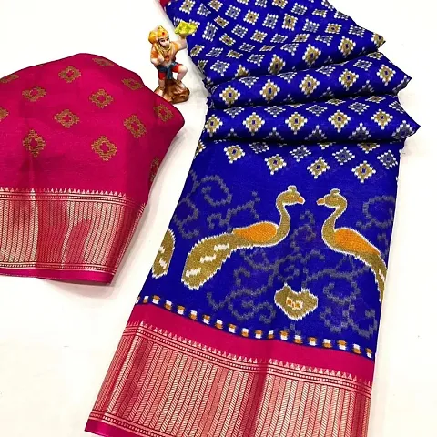 Women Stylish Saree with Blouse piece