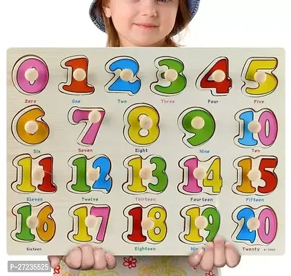 Math Game Early Learning Toys Board Jigsaw Puzzle 1234 Matching Early Numbers