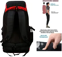 Hiking Bag 70L Rucksack Travel Backpack for Adventure Camping Trekking Bag with Shoes Compartment-thumb1