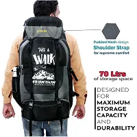 Hiking Bag 70L Rucksack Travel Backpack for Adventure Camping Trekking Bag with Shoes Compartment-thumb4