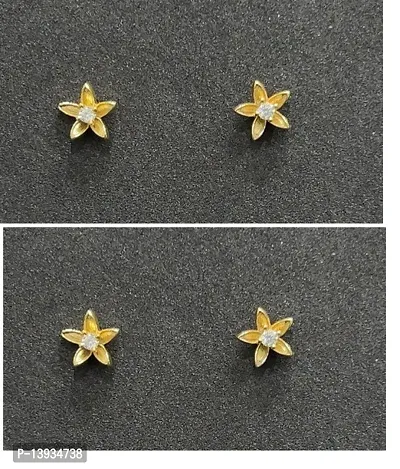 Elegant Brass Stud Earring For Women