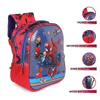 Stylbase 3D embossed school backpack Red class up to 2th age 3-5 years((Multicolor)) (Spiderman01)-thumb4