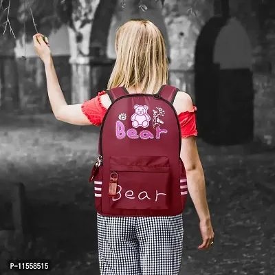 Stylbase Medium Size Fashion Backpack for Girls | Best Gifts for Girls | College Bag for Girls | Stylish Backpack for Women |Stylish Latest (Pack Of 1 Maharoom)-thumb2