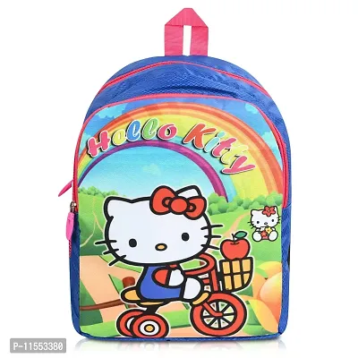 Stylbase Hello Kitty 25 liters Blue School Bag | Casual Backpack for Boys & Girls, Kid's Backpack